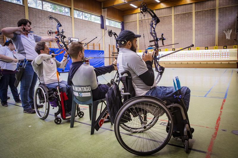 Disabled archery group