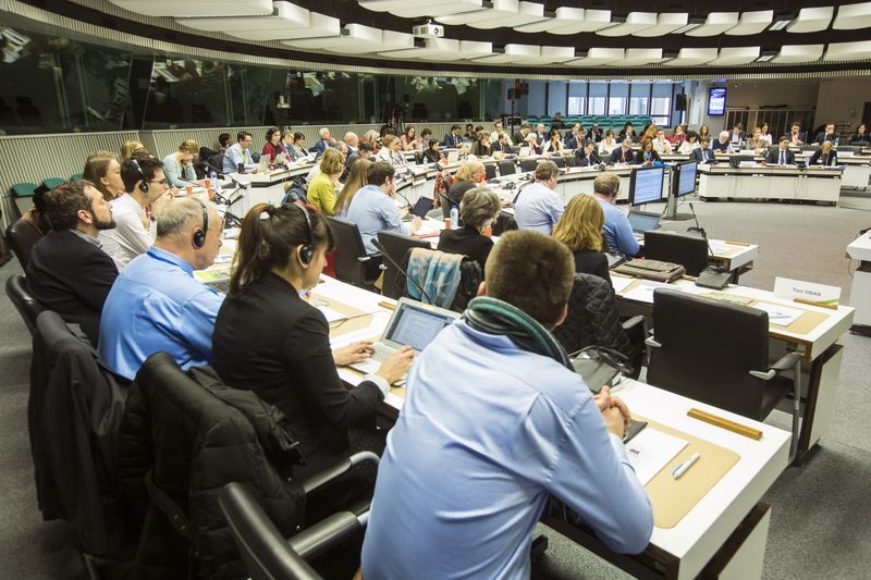 People on training in conference centre