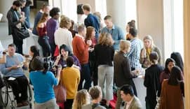 Participants during conference break