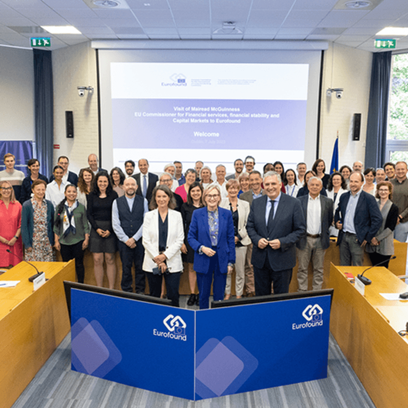 Visit of EU Commissioner Mairead McGuinness to Eurofound