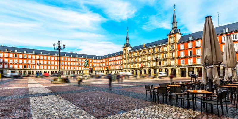 Plaza Major in Madrid - the capital of Spain