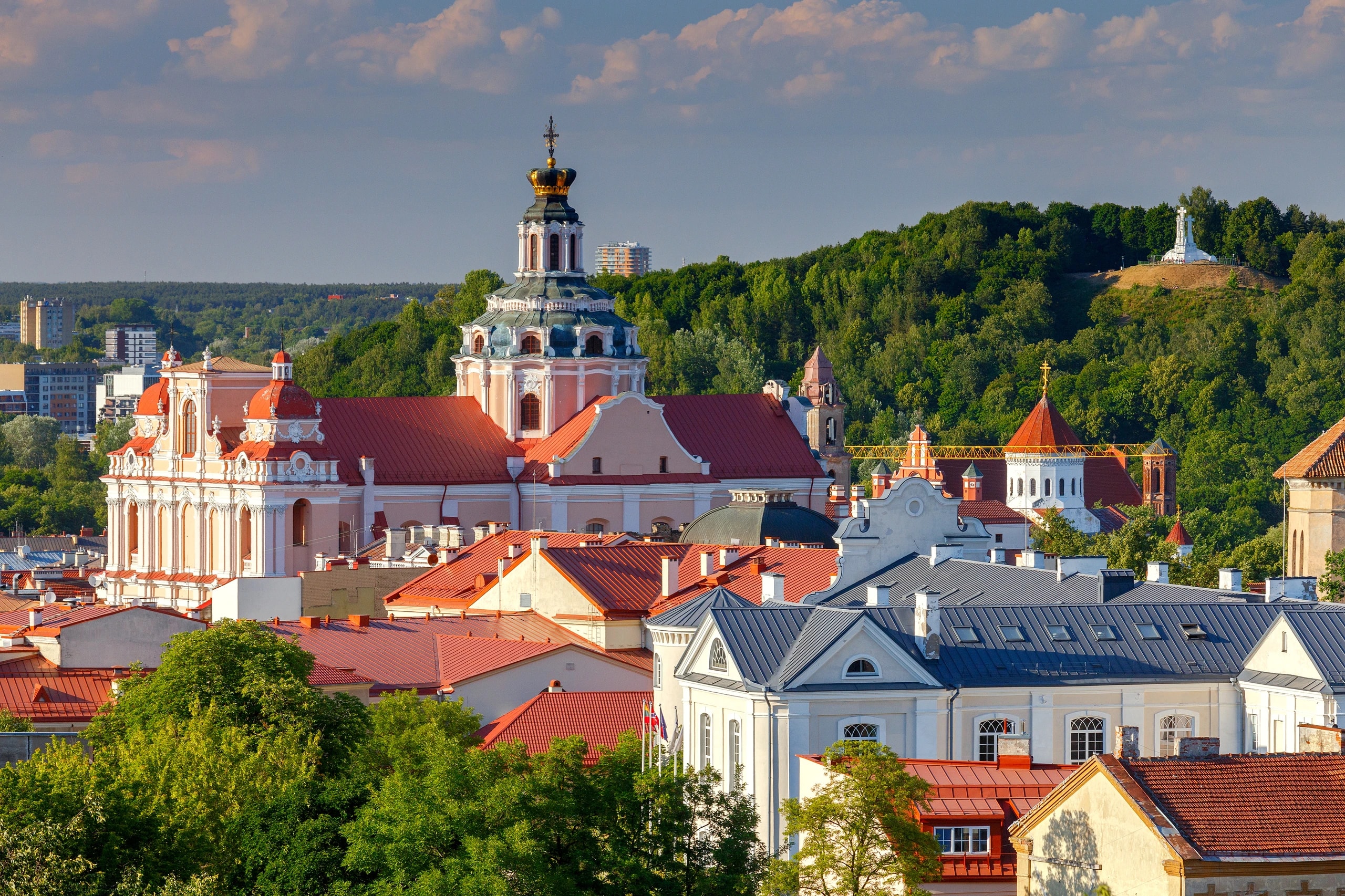 Cityscape of Vilnius, the capital of Lithuania.