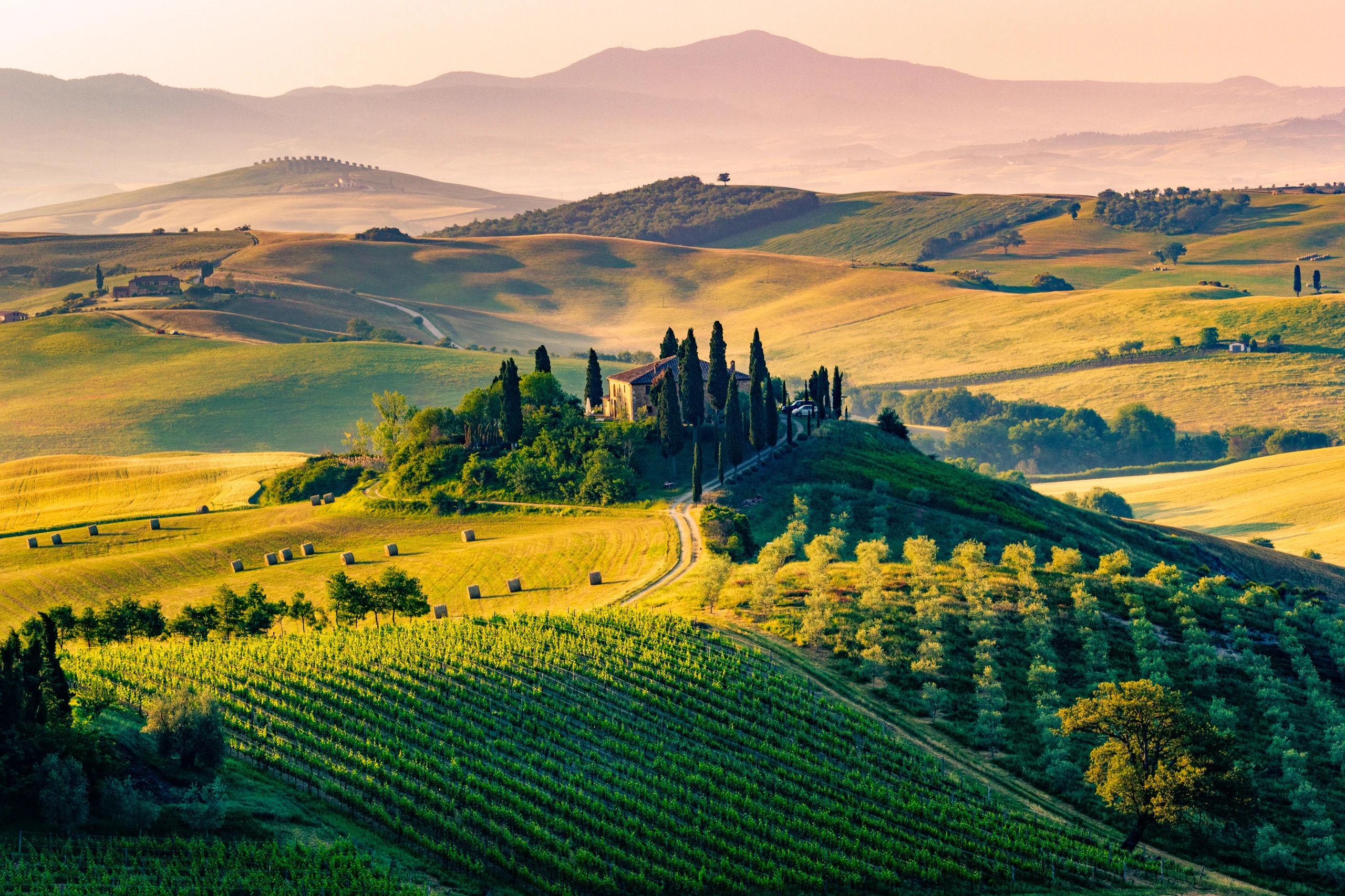 Rural landscape of Tuscany, Italy.