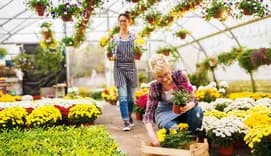 Female florists at work