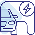 Image of icon for electric vehicle